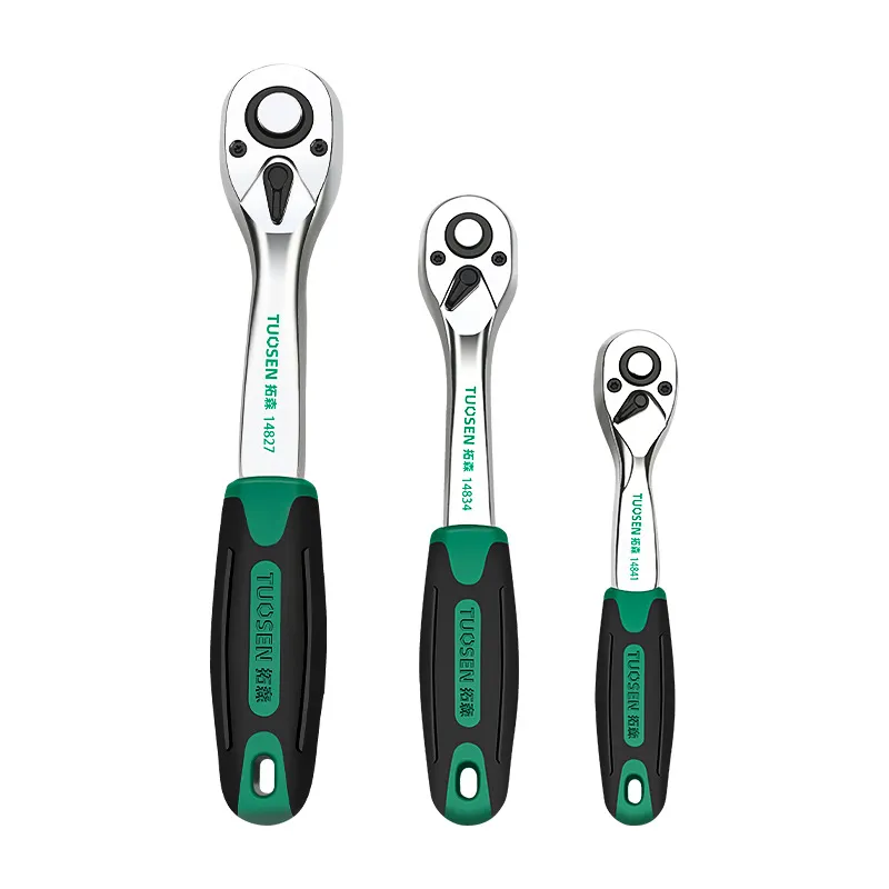 1/4″ & 3/8″ Drive 72-Tooth Quick-Release Ratchet Wrench Set – Multifunctional Dual-Drive Socket Wrench for Automotive Repair & Mechanical Maintenance